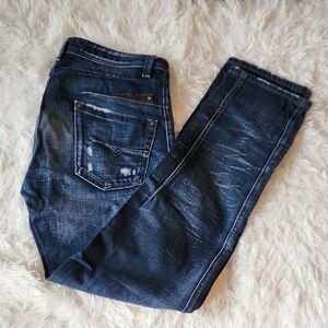 Diesel Darron Dark Wash Distressed Jeans